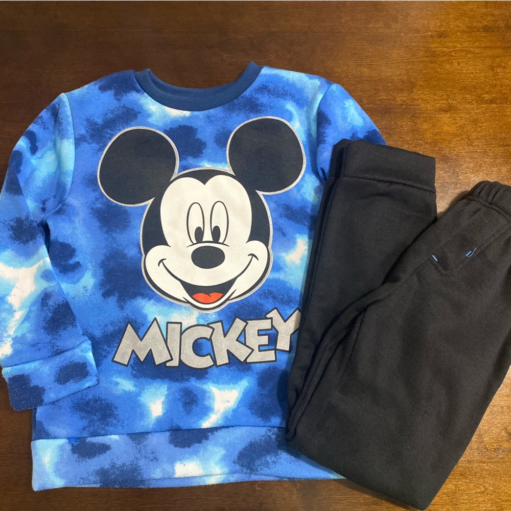 Mickey sweat pants and sweatshirt set